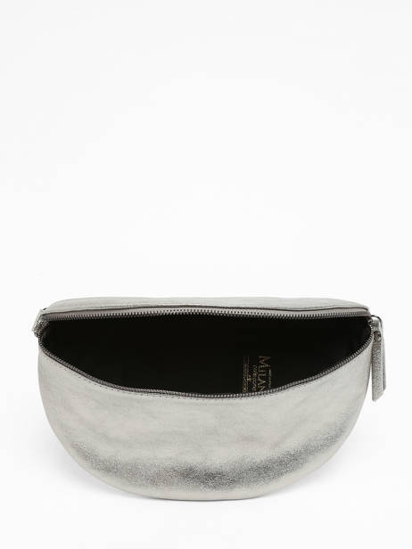 Leather Nine Belt Bag Milano Silver nine NI21123 other view 3