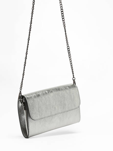 Sac Bandoulière Nine Cuir Milano Argent nine NI23064N vue secondaire 2