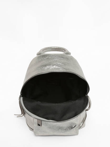 Sac à Dos Nine Cuir Milano Argent nine NI23066 vue secondaire 3