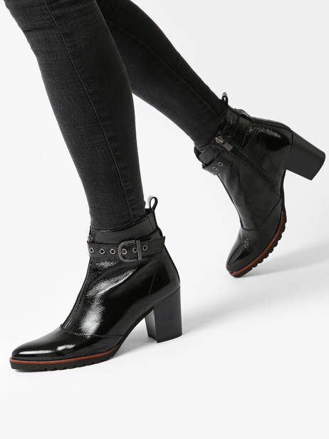 Heeled Boots Thais In Leather Dorking Black theme D8300 other view 2