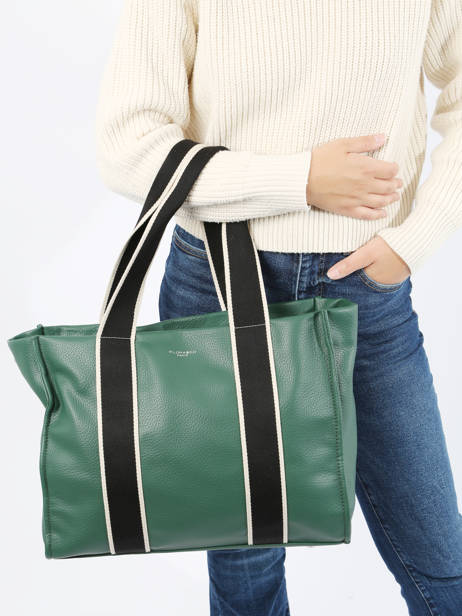 Sac Porté épaule A4 Miniprix Vert wt new grained F6946 vue secondaire 1