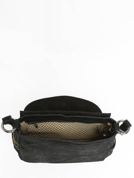 Sac Besace Bess X Cuir Mila louise Noir vintage 3017X vue secondaire 3