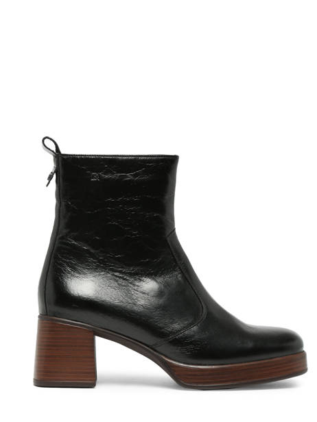 Bottines à Talon Cristel En Cuir Dorking Noir theme D9157