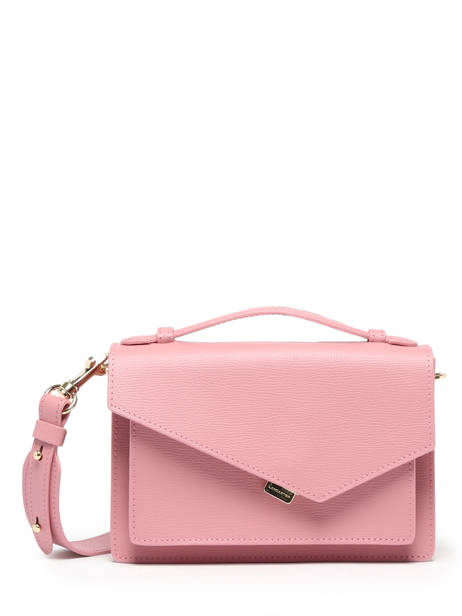 Sac Bandoulière Zoe Cuir Lancaster Rose zoe 11