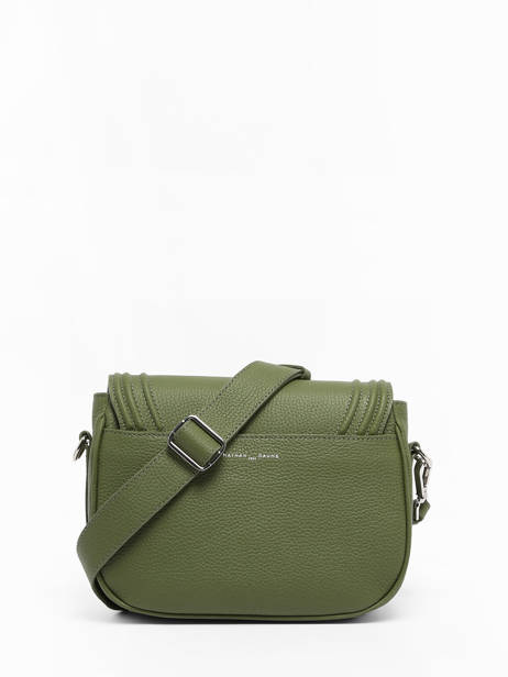 Sac Bandoulière Mistral Cuir Nathan baume Vert regate 3RG vue secondaire 4