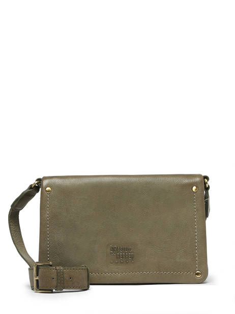 Crossbody Bag Boston Leather Basilic pepper Green boston BBOS02