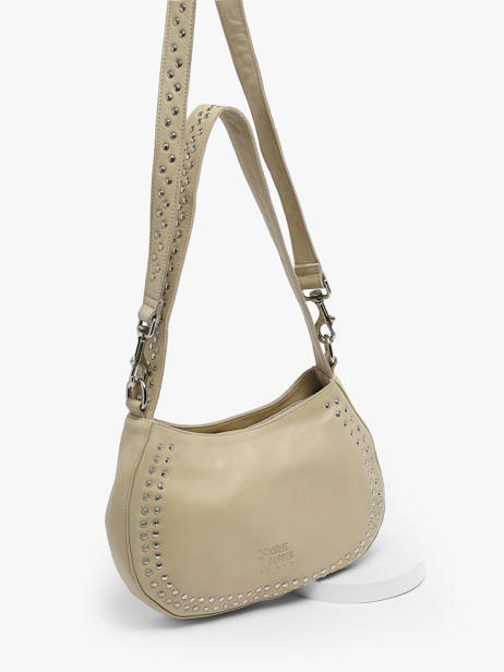 Shoulder Bag Glam Leather Basilic pepper Beige glam BGLA69 other view 2