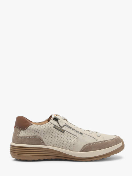 Sneakers In Leather Mephisto Gray men P5145102