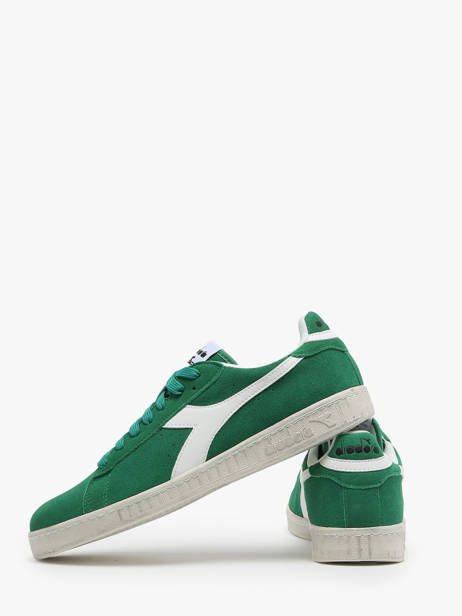 Sneakers Game Low Suede Wax En Cuir Diadora Vert unisex 181202 vue secondaire 3