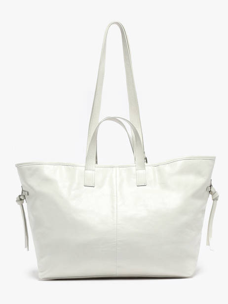 Shopping Bag Jess Leather Great by sandie White jess AMA other view 4