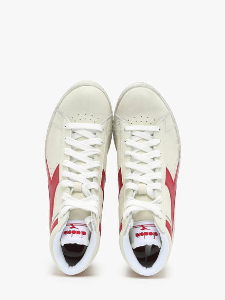 Sneakers Game L Hi Waxed En Cuir Diadora Blanc unisex 178300 vue secondaire 2