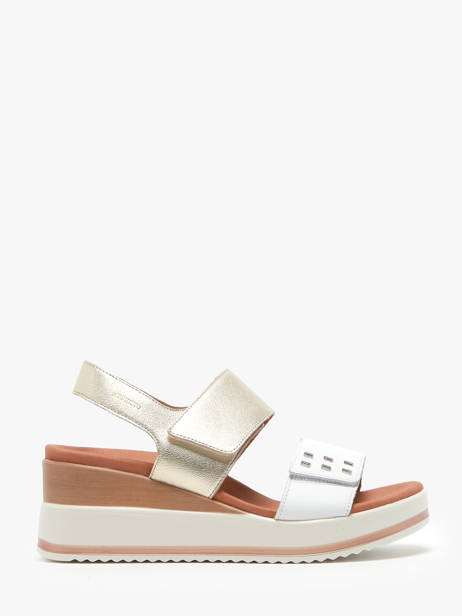 Velcro Sandals In Leather Mephisto White women P5145367