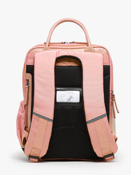 2-compartment Backpack Cameleon Pink vintage fantasy SD37 other view 2