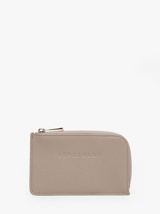 Longchamp Le foulonné Bill case / card case Gray