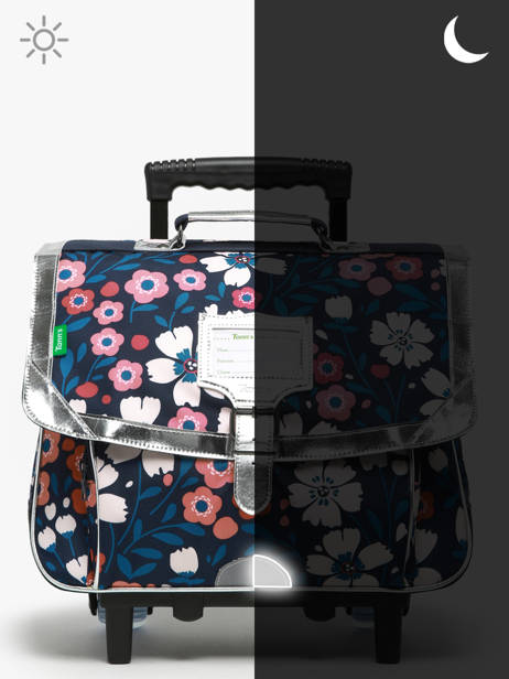 2-compartment Wheeled Satchel Tann's Multicolor les fantaisies f 42262 other view 6