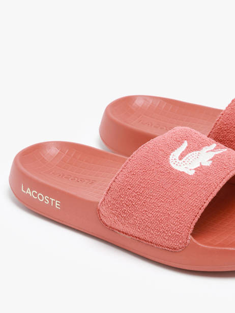 Claquettes Lacoste Orange women 7CFA0017 vue secondaire 2