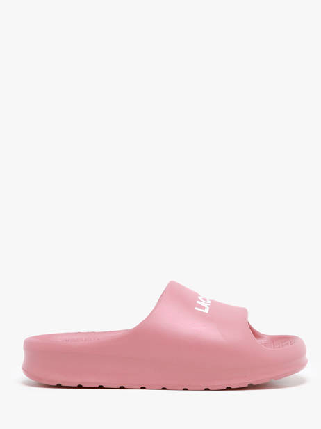 Claquettes Lacoste Rose women 7CFA0020 vue secondaire 1