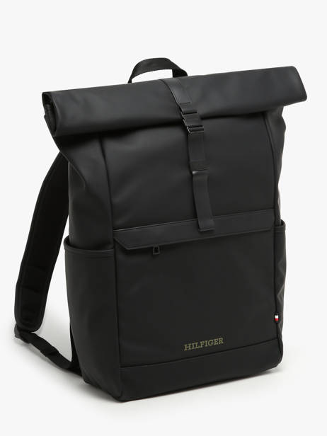 Backpack Tommy hilfiger Black th monotype AM12499 other view 2