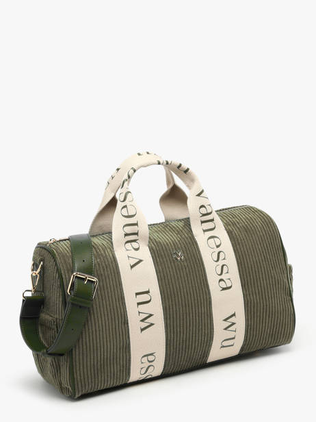 Sac Porté épaule Velours Vanessa wu Vert velours MA0085 vue secondaire 1