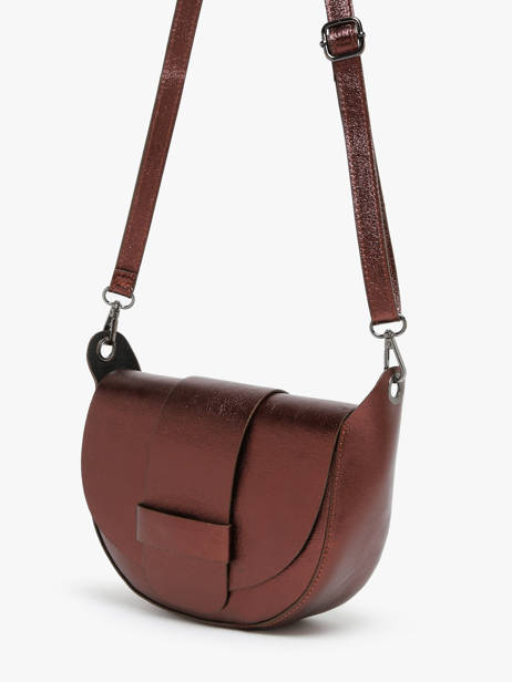 Sac Bandoulière Nine Cuir Milano Marron nine NI24065 vue secondaire 2