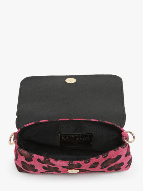 Shoulder Bag Velvet Leopardo Leather Milano Pink velvet leopardo VL24063 other view 3