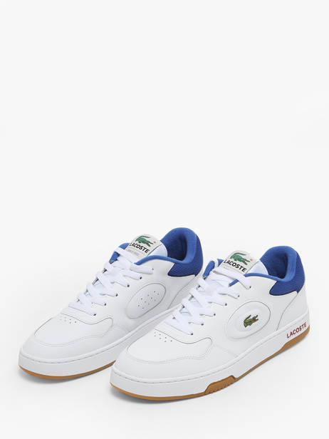 Sneakers Lineset En Cuir Lacoste Blanc men 7SMA0060 vue secondaire 1