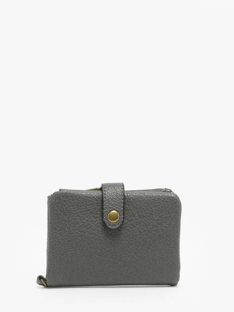 Coin Purse With Card Holder Miniprix Gray soft 376