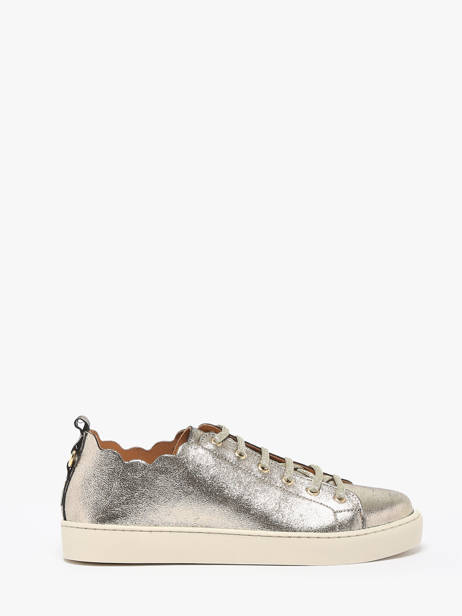 Sneakers Julie In Leather Maison toufet Gold women O22231AT