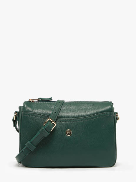 Shoulder Bag Luna Leather Hexagona Green luna 6820086