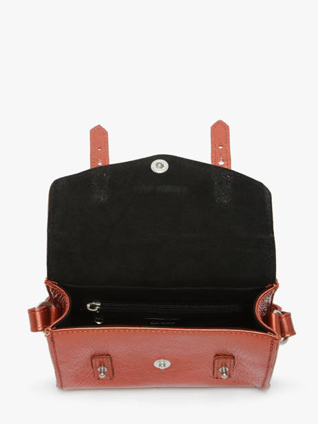 Leather Mini Indispensable Ginger Crossbody Bag Paul marius Orange ginger MINIGIN other view 3