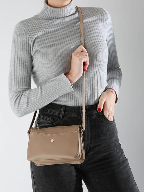 Sac Bandoulière Luna Cuir Hexagona Marron luna 6820086 vue secondaire 1