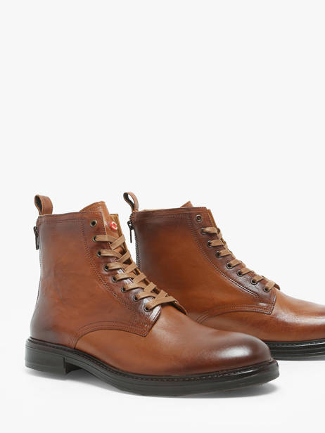 Boots Wring In Leather No brand Brown men 147341 other view 1