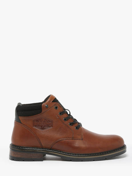 Boots Equilibre In Leather Redskins Brown men EQUILIBR