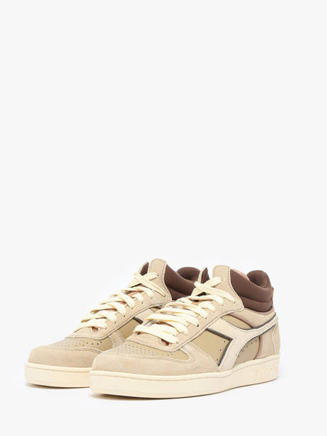 Sneakers Magic Mid En Cuir Diadora Beige unisex MAGIC BASKET DEMI CUT SUEDE LEATHER vue secondaire 2