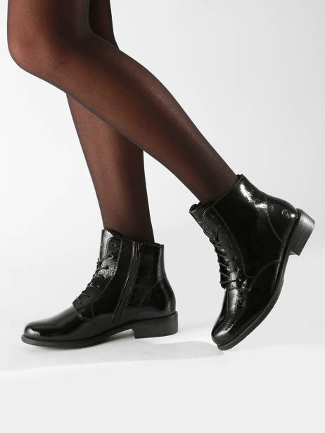 Boots In Leather Remonte Black women - D0F73-00 other view 1