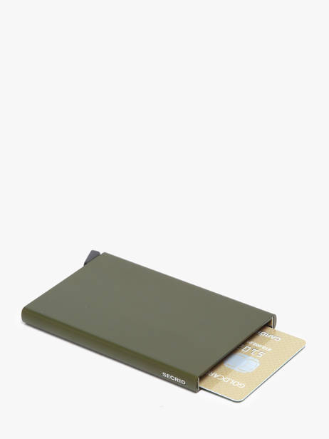 Aluminium Card Holder Secrid Green alu 00C other view 1