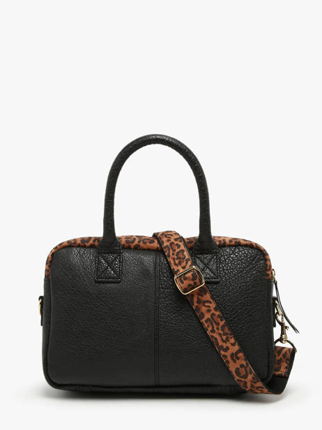 Sac Bandoulière Leopard Cuir Paul marius Marron leopard DANDSLEO vue secondaire 3