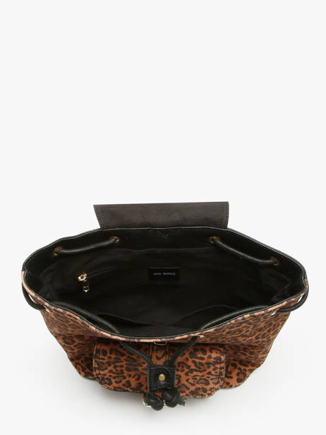 Sac à Dos Paul marius Noir leopard BAROULEO vue secondaire 3
