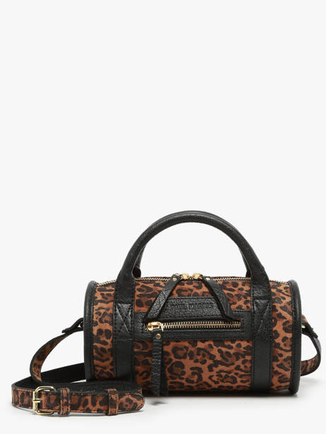 Sac Bandoulière Leopard Cuir Paul marius Marron leopard CHARILEO