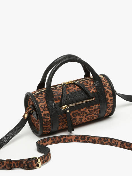 Sac Bandoulière Leopard Cuir Paul marius Marron leopard CHARILEO vue secondaire 2