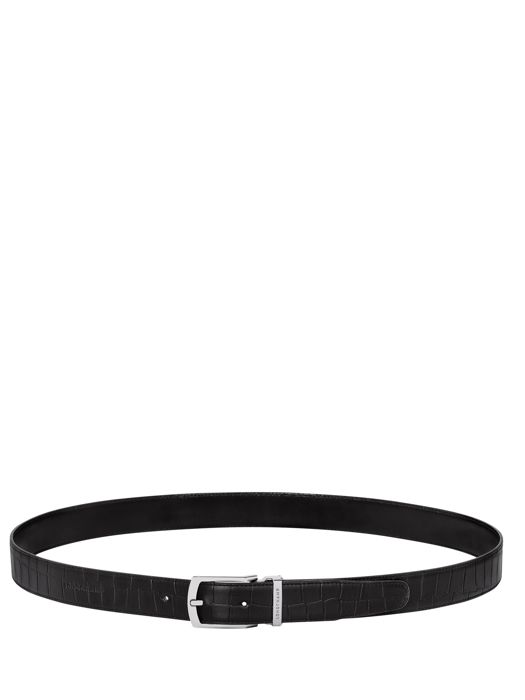 Longchamp Ceinture homme croco Belts Black