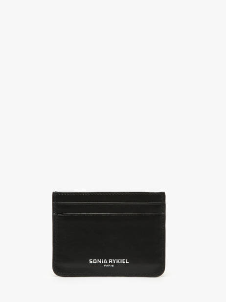 Leather Domino Card Holder Leather And Studs Sonia rykiel Black domino AC52LE14 other view 2