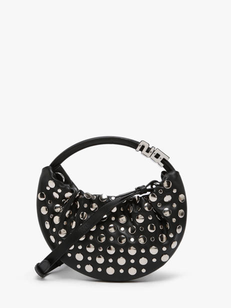 Mini Sac Domino En Cuir Et Studs Sonia rykiel Noir domino MA002S1S vue secondaire 5