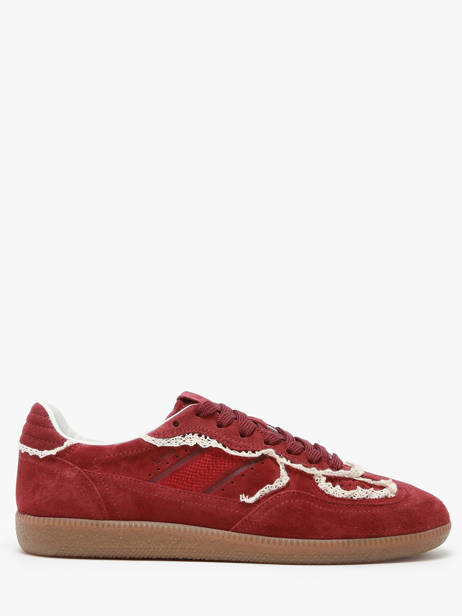 Sneakers Tb.490 Crochet Burgundy En Cuir Alohas Rouge women 10082303