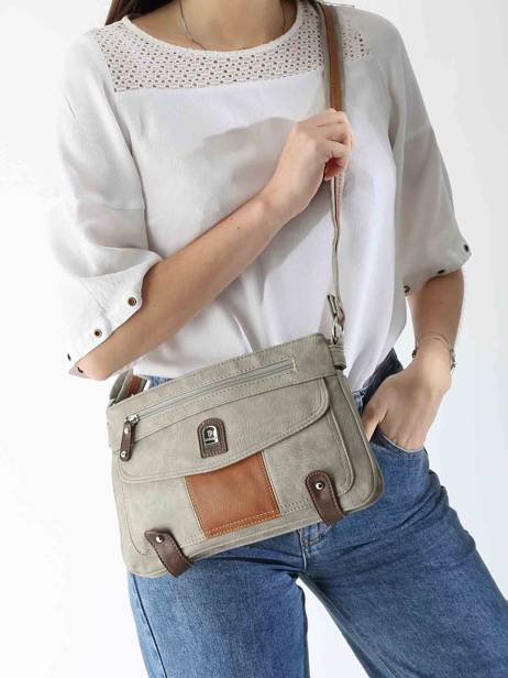 Shoulder Bag Basic Miniprix Gray basic DD874 other view 1