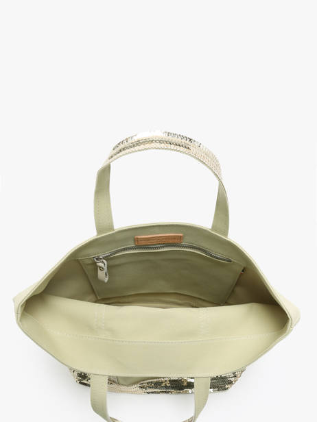 Le Cabas Moyen Paillettes Vanessa bruno Vert cabas 1V40413 vue secondaire 3