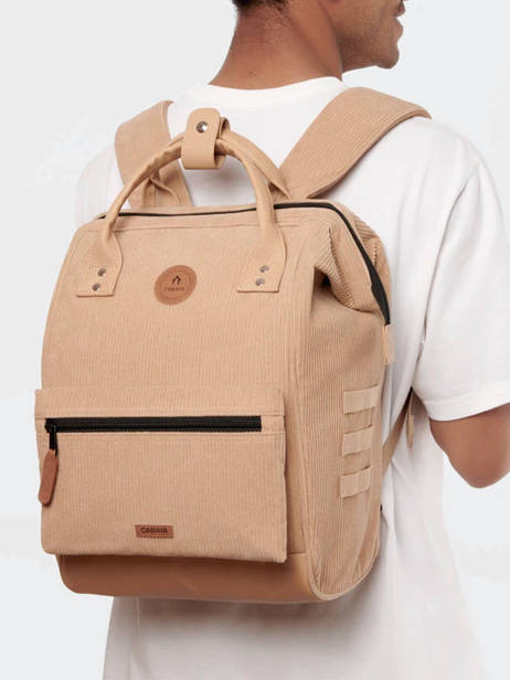 Customisable Backpack Adventurer Medium Cabaia Beige adventurer BAGS other view 1