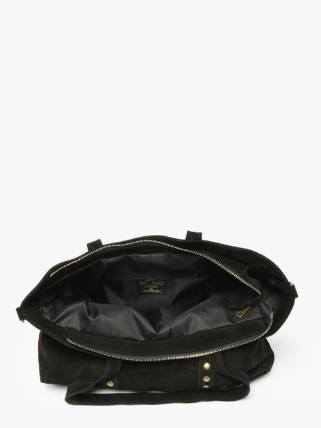 Shoulder Bag Velvet Milano Black velvet VE24113 other view 3