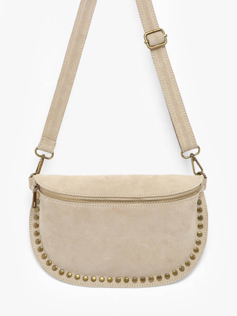 Sac Banane Milano Beige velvet VE24112 vue secondaire 2