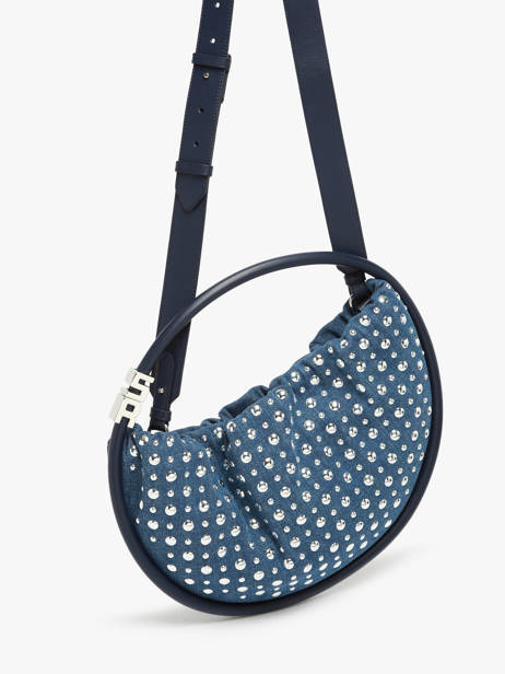 Shoulder Bag Domino Denim And Studs Sonia rykiel Blue domino SA17CO66 other view 2